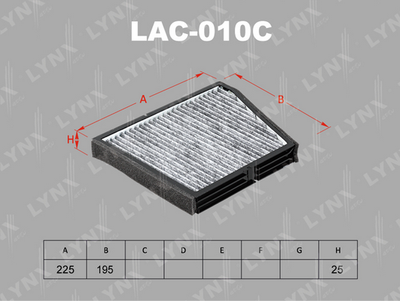 LAC010C LYNXauto Фильтр, воздух во внутренном пространстве