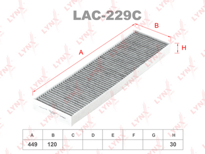 LAC229C LYNXauto Фильтр, воздух во внутренном пространстве