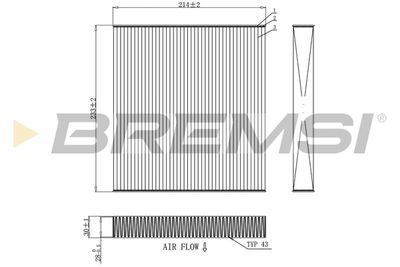 FC0881 BREMSI Фильтр, воздух во внутренном пространстве