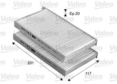 715669 VALEO Фильтр, воздух во внутренном пространстве