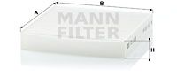 CU1835 MANN-FILTER Фильтр, воздух во внутренном пространстве