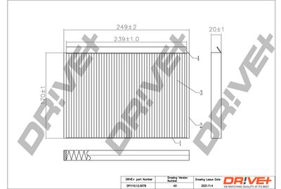 DP1110120078 Dr!ve+ Фильтр, воздух во внутренном пространстве