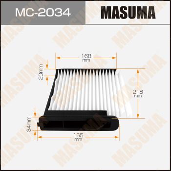 MC2034 MASUMA Фильтр, воздух во внутренном пространстве