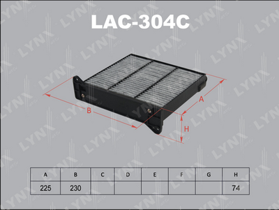 LAC304C LYNXauto Фильтр, воздух во внутренном пространстве