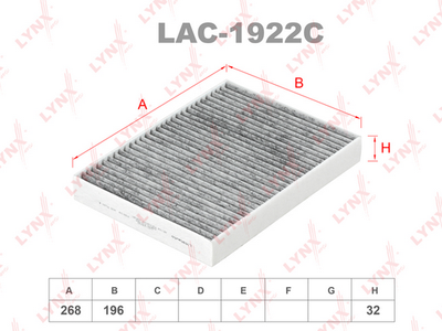 LAC1922C LYNXauto Фильтр, воздух во внутренном пространстве