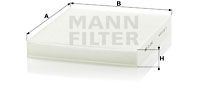 CU2545 MANN-FILTER Фильтр, воздух во внутренном пространстве