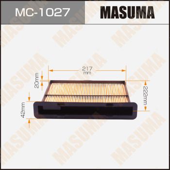 MC1027 MASUMA Фильтр, воздух во внутренном пространстве