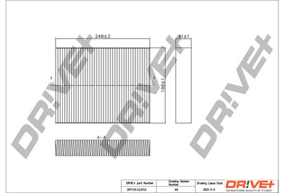 DP1110120112 Dr!ve+ Фильтр, воздух во внутренном пространстве