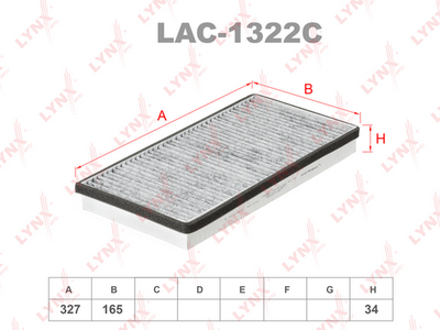 LAC1322C LYNXauto Фильтр, воздух во внутренном пространстве