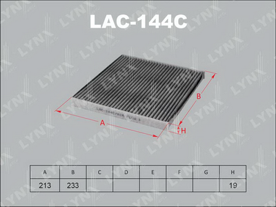 LAC144C LYNXauto Фильтр, воздух во внутренном пространстве