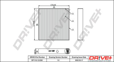 DP1110120391 Dr!ve+ Фильтр, воздух во внутренном пространстве