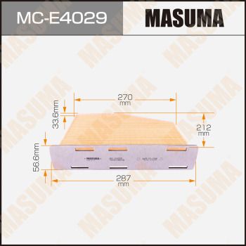 MCE4029 MASUMA Фильтр, воздух во внутренном пространстве