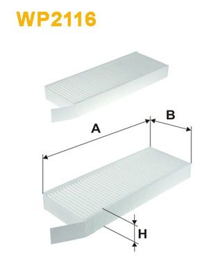 WP2116 WIX FILTERS Фильтр, воздух во внутренном пространстве