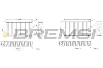 FC0425C BREMSI Фильтр, воздух во внутренном пространстве