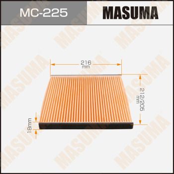 MC225 MASUMA Фильтр, воздух во внутренном пространстве