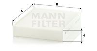 CU25001 MANN-FILTER Фильтр, воздух во внутренном пространстве
