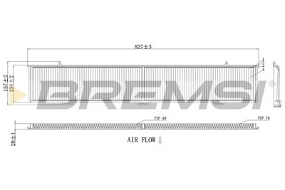 FC0085A BREMSI Фильтр, воздух во внутренном пространстве