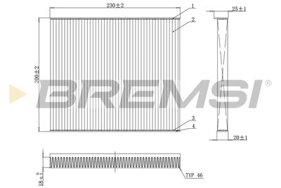 FC0079 BREMSI Фильтр, воздух во внутренном пространстве