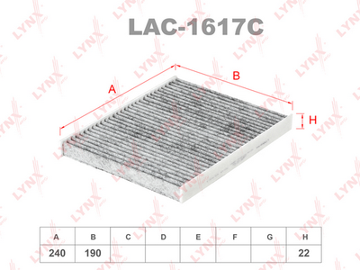 LAC1617C LYNXauto Фильтр, воздух во внутренном пространстве