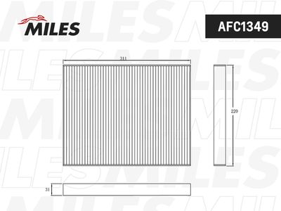 AFC1349 MILES Фильтр, воздух во внутренном пространстве