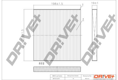 DP1110120075 Dr!ve+ Фильтр, воздух во внутренном пространстве