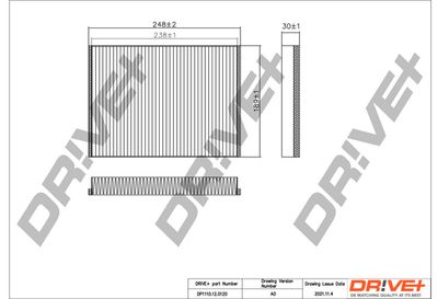 DP1110120120 Dr!ve+ Фильтр, воздух во внутренном пространстве