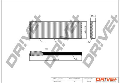 DP1110120067 Dr!ve+ Фильтр, воздух во внутренном пространстве