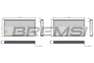 FC0950C BREMSI Фильтр, воздух во внутренном пространстве