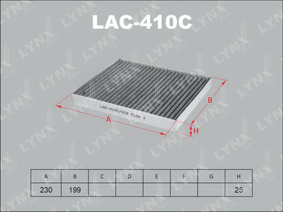 LAC410C LYNXauto Фильтр, воздух во внутренном пространстве