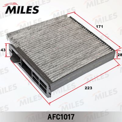 AFC1017 MILES Фильтр, воздух во внутренном пространстве