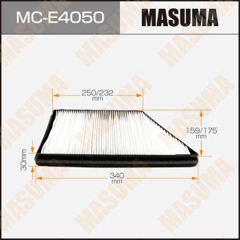 MCE4050 MASUMA Фильтр, воздух во внутренном пространстве
