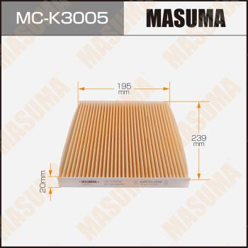MCK3005 MASUMA Фильтр, воздух во внутренном пространстве