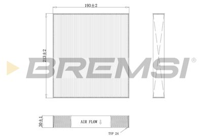 FC0075C BREMSI Фильтр, воздух во внутренном пространстве