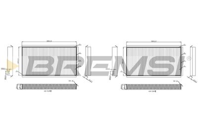 FC0950A BREMSI Фильтр, воздух во внутренном пространстве