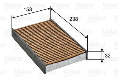 701025 VALEO Фильтр, воздух во внутренном пространстве