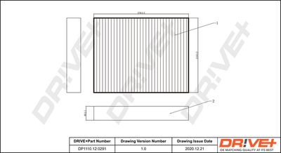 DP1110120291 Dr!ve+ Фильтр, воздух во внутренном пространстве