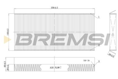 FC0480 BREMSI Фильтр, воздух во внутренном пространстве