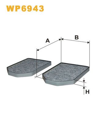 WP6943 WIX FILTERS Фильтр, воздух во внутренном пространстве