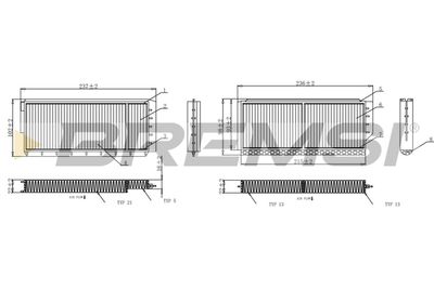 FC0903 BREMSI Фильтр, воздух во внутренном пространстве