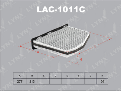 LAC1011C LYNXauto Фильтр, воздух во внутренном пространстве