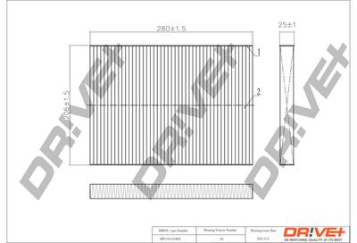 DP1110120002 Dr!ve+ Фильтр, воздух во внутренном пространстве