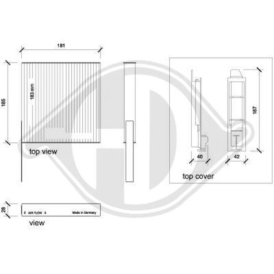 DCI01231 DIEDERICHS Фильтр, воздух во внутренном пространстве