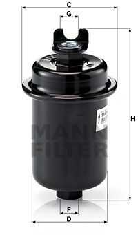 WK6124 MANN-FILTER Топливный фильтр