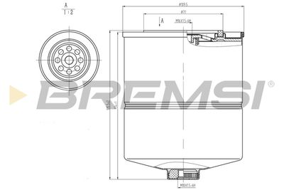 FE1870 BREMSI Топливный фильтр