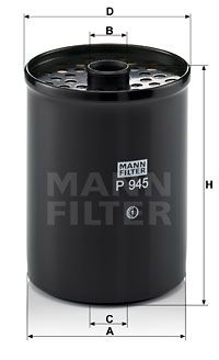 P945x MANN-FILTER Топливный фильтр