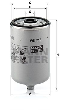 WK713 MANN-FILTER Топливный фильтр