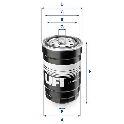 2444300 UFI Топливный фильтр