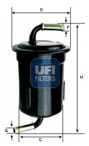 3171500 UFI Топливный фильтр