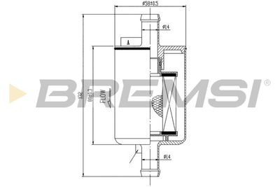 FE0149 BREMSI Топливный фильтр