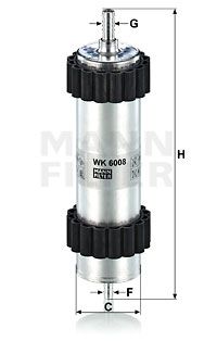 WK6008 MANN-FILTER Топливный фильтр